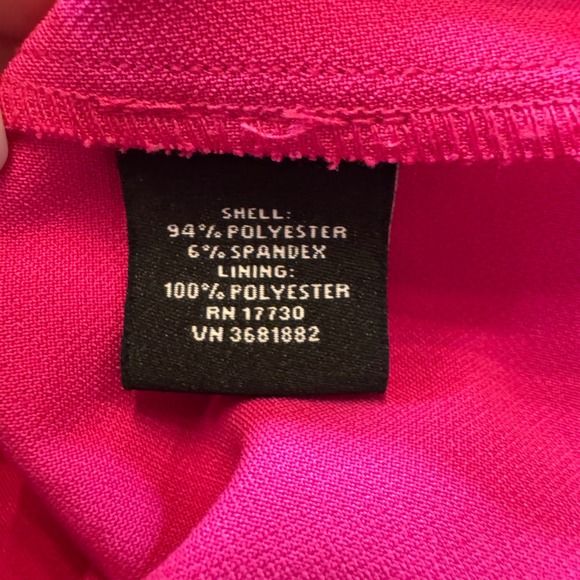 Victoria Beckham Pink Ruffle Hem Shift Dress Sleeveless Mini Mod Party Sz M - Picture 8 of 15